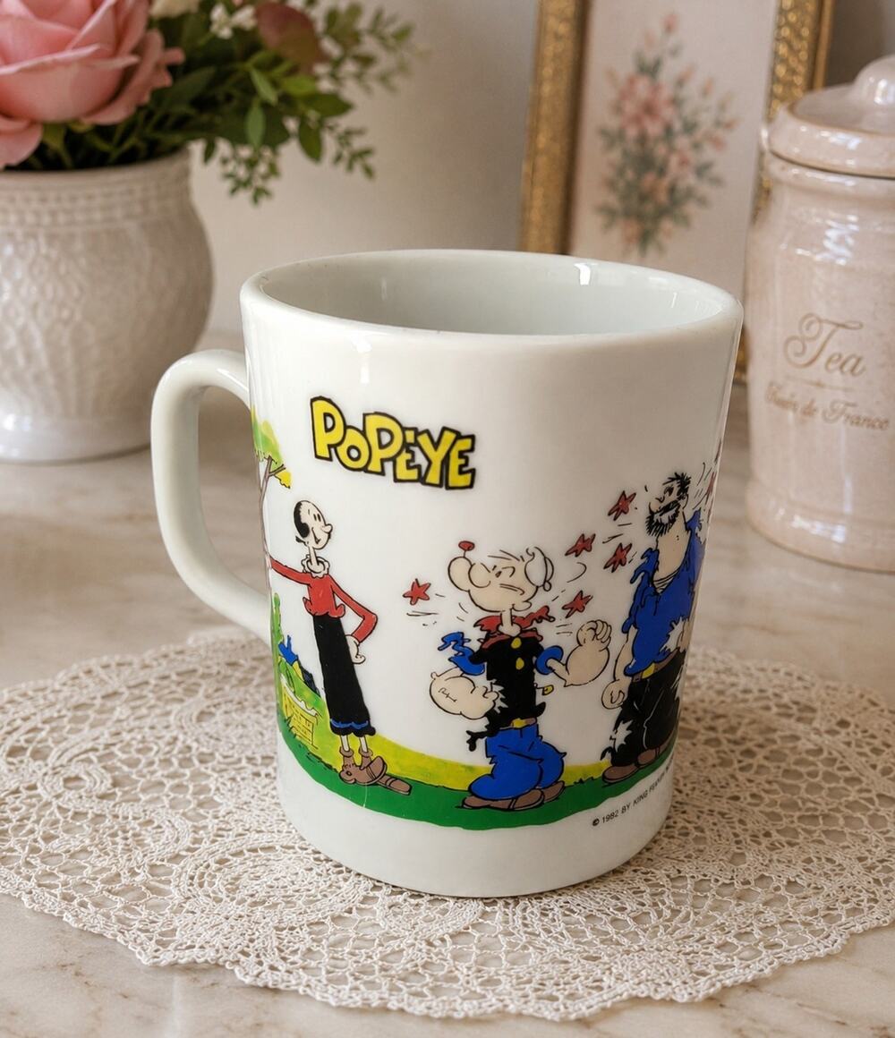 Willitts Sailman (ZU) Popeye Ceramic Mug 11 fl oz Painted Olive Oyl 4.25"